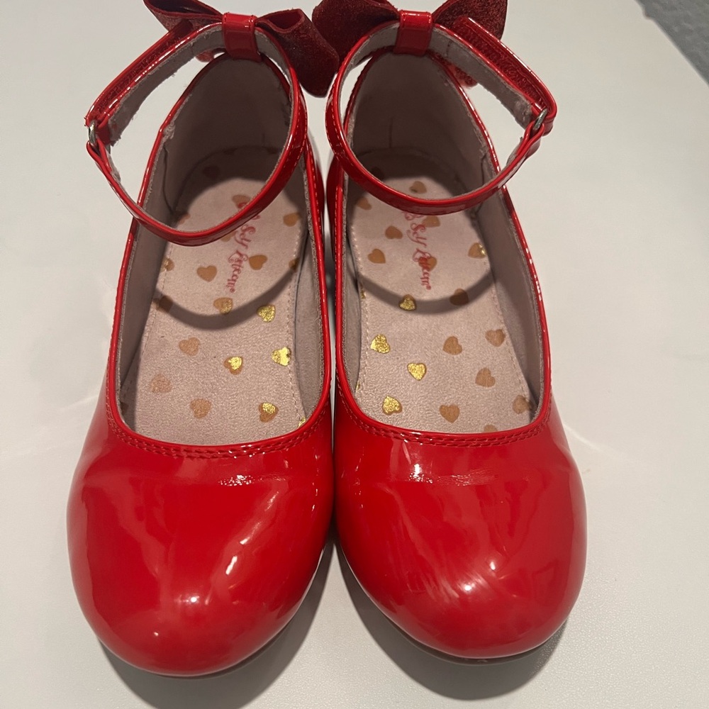Self Esteem- Red Mary Jane ballet Bow heels